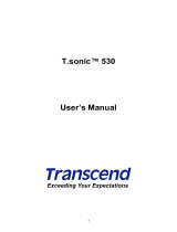 Transcend T Sonic 530 Owner's manual