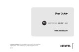 Motorola Brute i680 Nextel User manual
