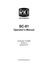 RKI Instruments SC-01 Owner's manual