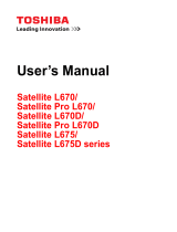 Toshiba L675 (PSK3AC-06X00X) User manual