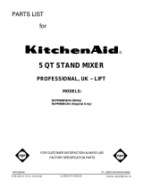 KitchenAid 5KPM50BGR4 Template