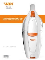 Vax H85-GA-B10 Gator Cordless Handheld Vacuum Cleaner User manual