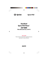 Sanyo SCP-4000 - Sprint User manual