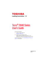 Toshiba R840-S8412 User manual