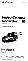 Sony CCDFX228 Owner's manual