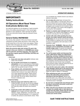 Snow Joe SJ621 Operating instructions