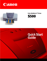 Canon S500 Quick start guide