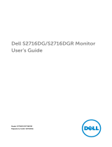 Dell S2716DG User guide
