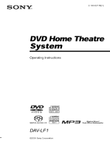 Sony DAV-LF1 Owner's manual