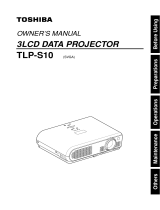 Toshiba TLP-S10U User guide