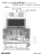 Sharp R-1210 Owner's manual