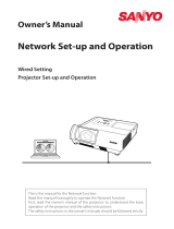 Sanyo PLC-XR2200 Owner's manual