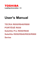 Toshiba R850 (PT525C-00R015) User guide
