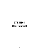 ZTE N-861 Owner's manual