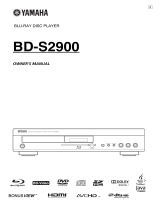 Yamaha BD-S2900 Owner's manual