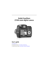 Kodak EasyShare Z7590 User's guide User manual