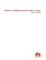 Huawei HG531v1 TE Data Owner's manual