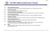 Cadillac ESCALADE 1999 Owner's manual