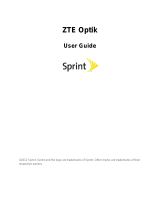 ZTE V55 Sprint Owner's manual