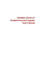 Toshiba A7 (PTA71C-LL501E) User guide
