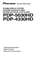 Pioneer PDP-5030HD Owner's manual