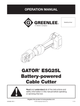 Greenlee GATOR ESG25L User manual