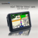 Garmin Nüvi 765 for Volvo Cars Quick start guide