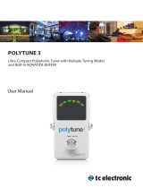 PolyTune 3 Ultra Compact Polyphonic Tuner User manual
