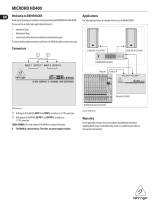 Behringer HD400 User manual