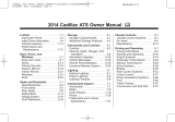 Cadillac ATS 2014 Owner's manual