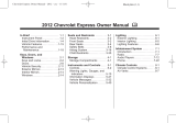 Chevrolet Express Passenger 2012 Owner's manual