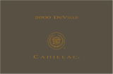 Cadillac 2000 DeVille Owner's manual