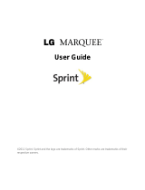 LG Marquee LS855 Sprint User guide