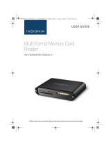 Insignia NS-CR25A2/ NS-CR25A2-C Multi-Format Memory Card Reader User guide