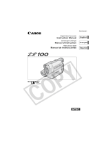 Canon ZR100 User manual