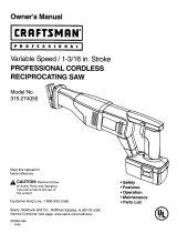 Craftsman 315274050 Owner's manual