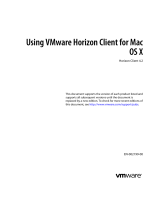 VMware Horizon Client 4.3 for Mac OS X Operating instructions