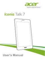 Acer Iconia Talk 7 User manual