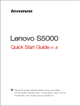 Lenovo Z0AC Quick start guide
