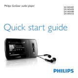 Philips SA1 SA1ARA16 Quick start guide