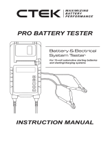 CTEK PRO Battery Tester Owner's manual