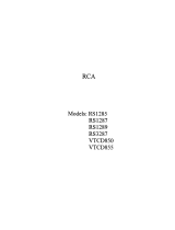 RCA RS1289 User manual