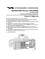 Standard Horizon GX3500S Owner's manual