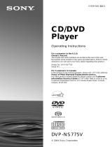 Sony DVPNS775V User manual