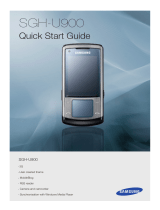 Samsung SGH-U900 Quick start guide