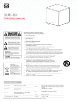 Morel  SUB-8X Owner's manual