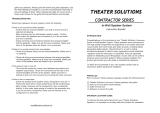 Theater Solutions CS8W User manual
