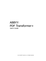 ABBYY PDF Transformer+ User guide