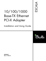 Bull Escala - 0/100/1000 Base-TX Ethernet PCI-X Adapter Installation guide