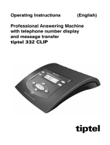 Tiptel 332 clip Owner's manual